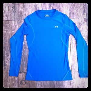 Under Armor Blue Long Sleeve Cold Gear, Big Kids